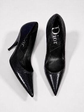 Vintage Dior Snakeskin Pumps